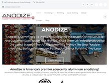 Tablet Screenshot of anodizeinc.com